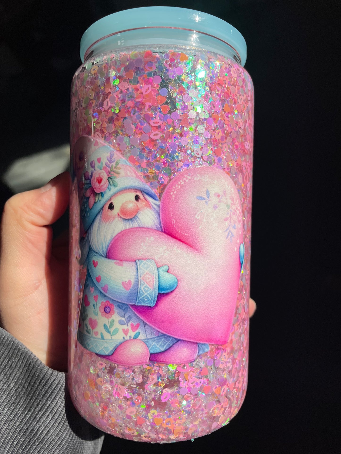 Gnome with Pink Heart