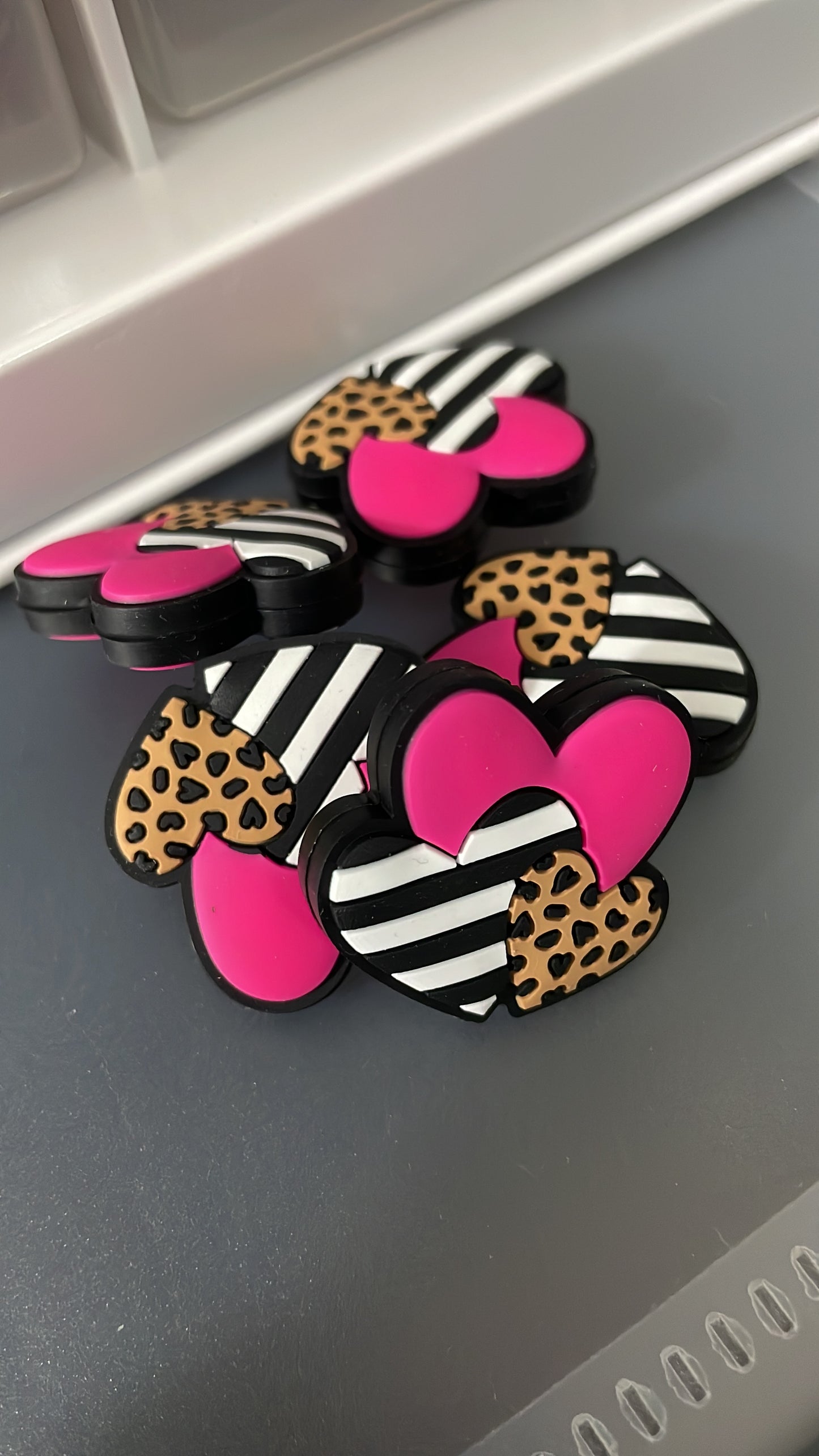 Heart with leopards