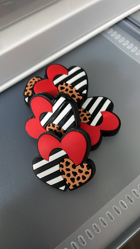 Heart with leopards