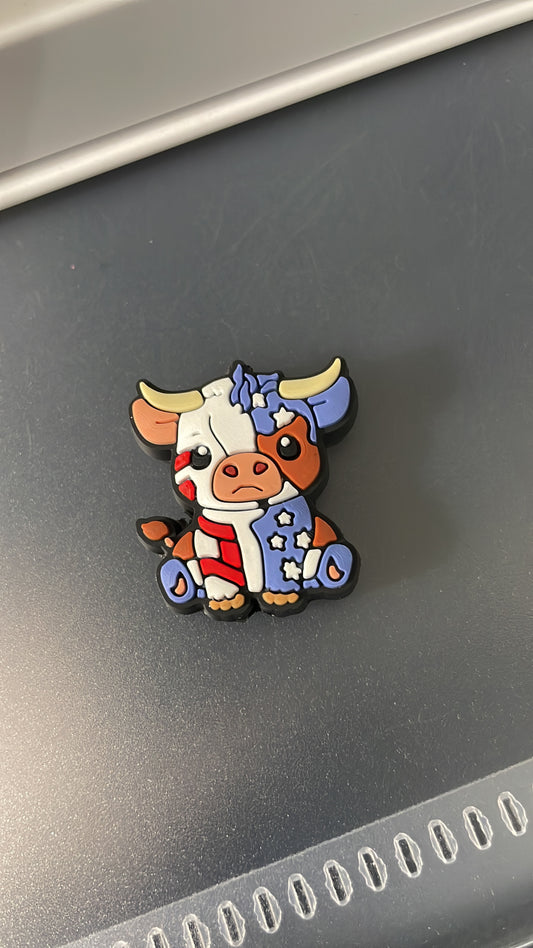 Cow in American flag