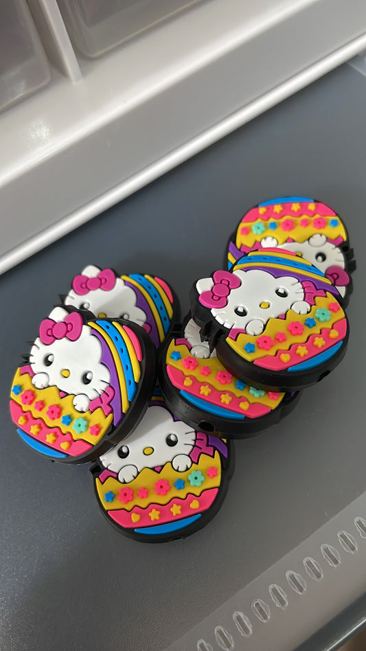 Cute cat in easter egg