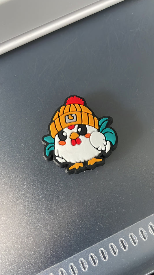 Chick in cap