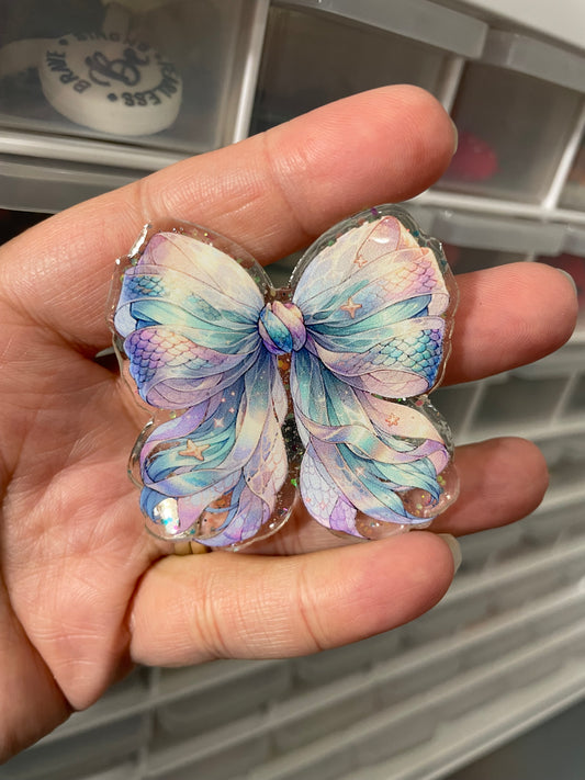 Mermaid Bow Acrylic Flatback