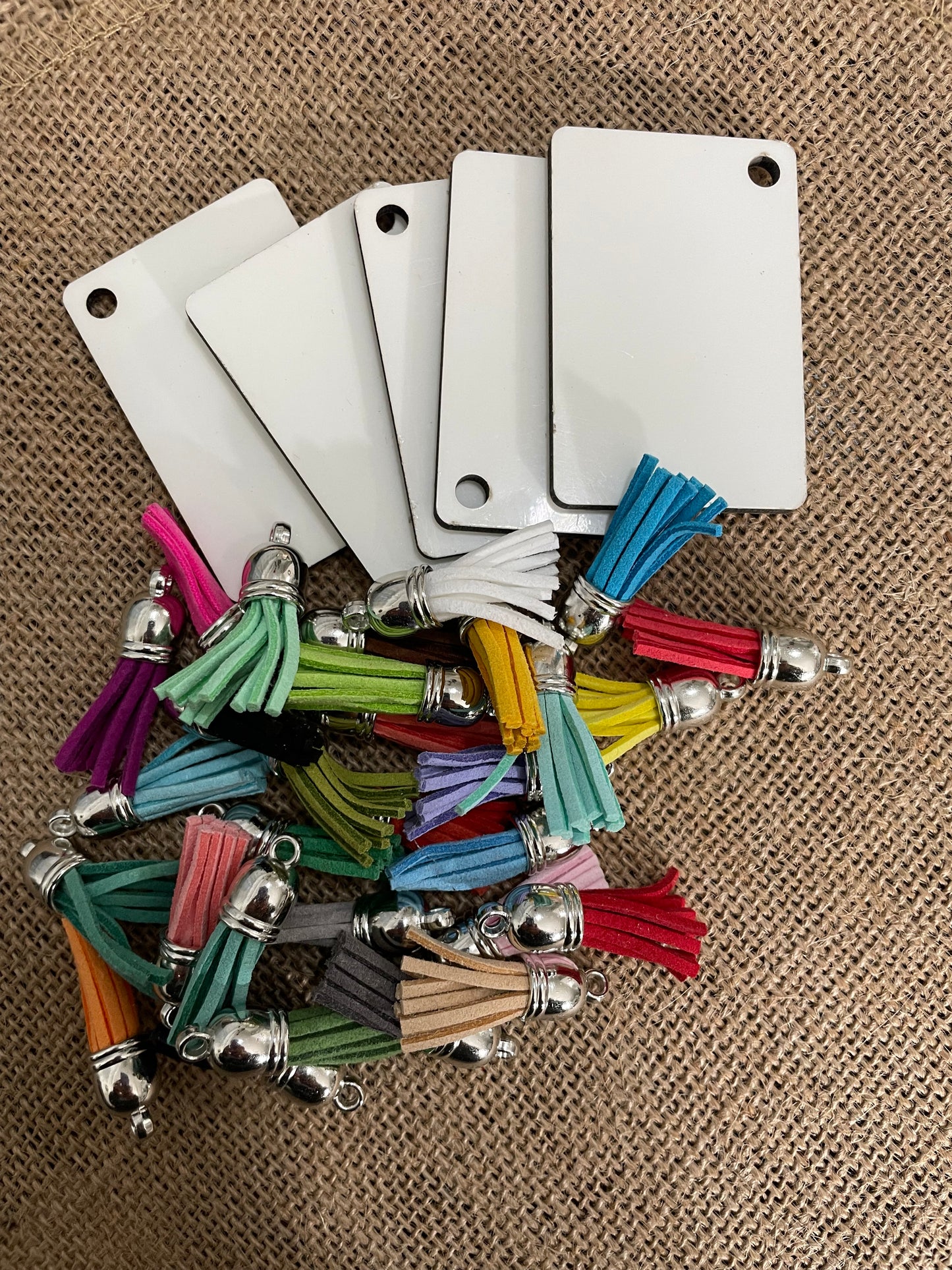 Keychains with tassles for Sublimations