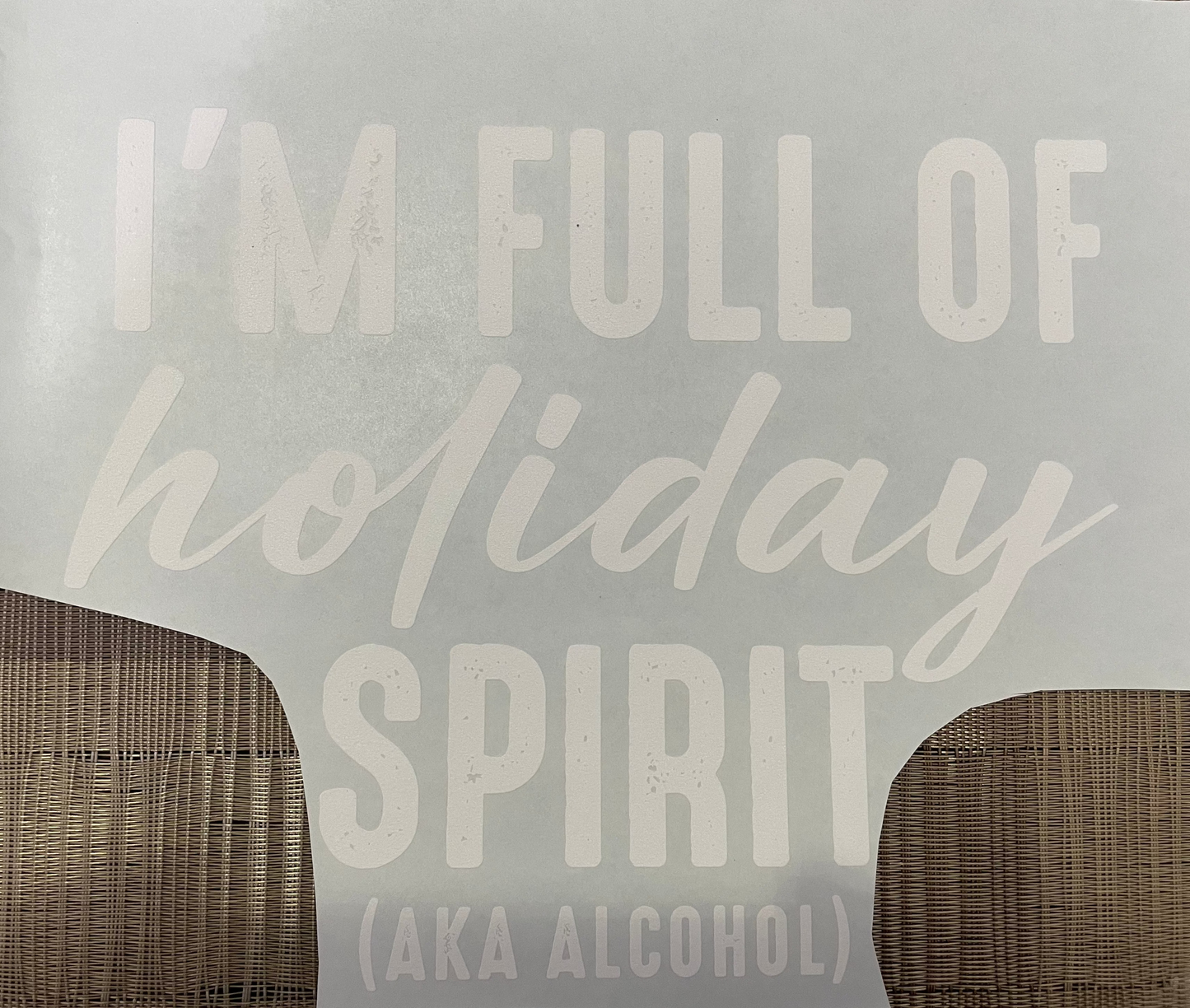 I'm full of holiday spirit