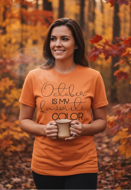 October is my favorite color decal