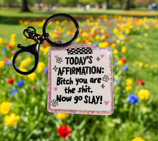 Affirmation keychain