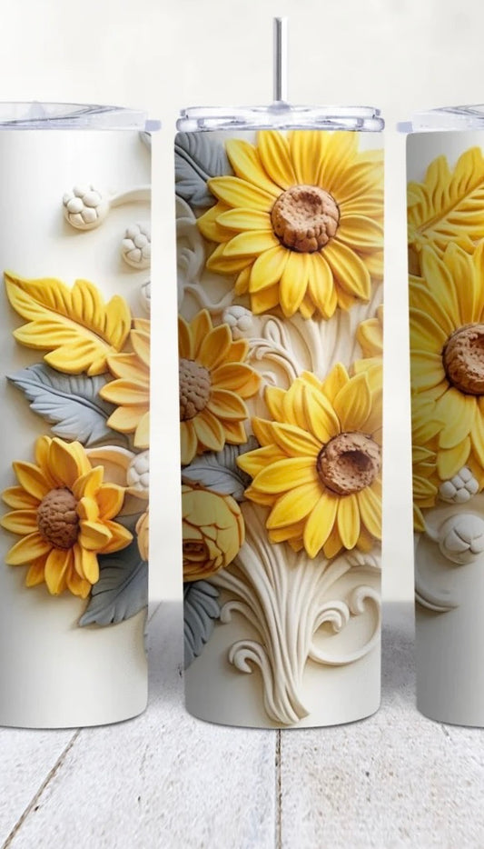 Yellow Flowers Tumbler